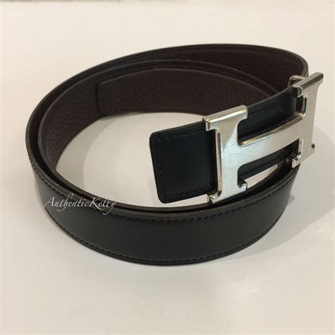 hermes belt black silver buckle